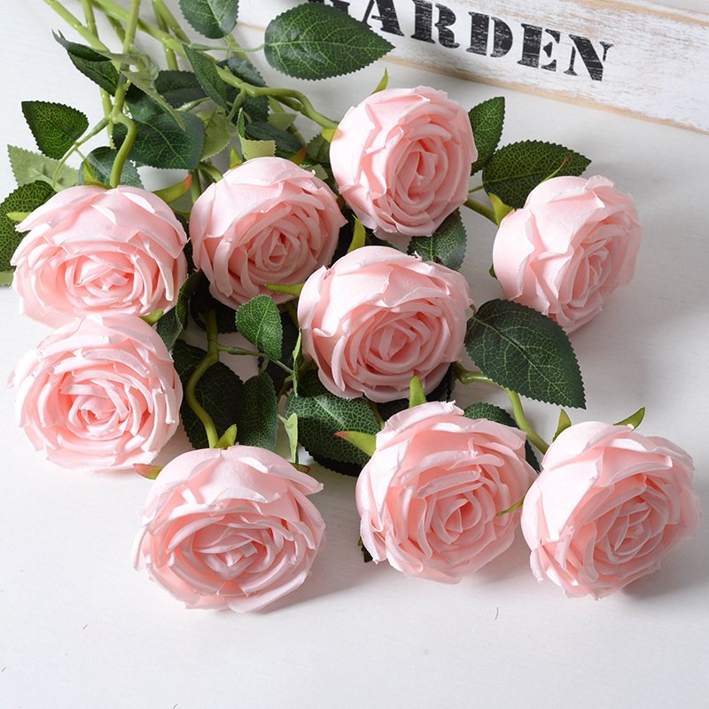 Amazon Silk Peony Bouquet Artificial Flowers Cheap Flowers for Home Wedding Decorative Flowers Hot Sale Rose Pink Jewelry Purple