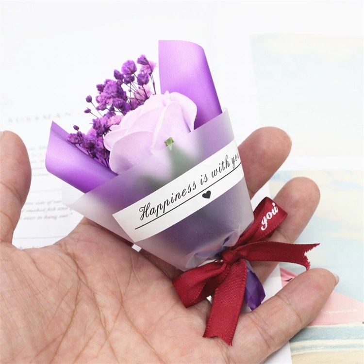 QSLH-DFE021 Real Natural Dried Flowers Mini Bouquet for Valentines Day Gift