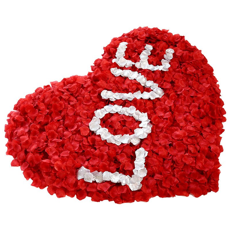 wholesale wedding rose petals artificial silk flower red rose petals Valentine's Day decor Petals