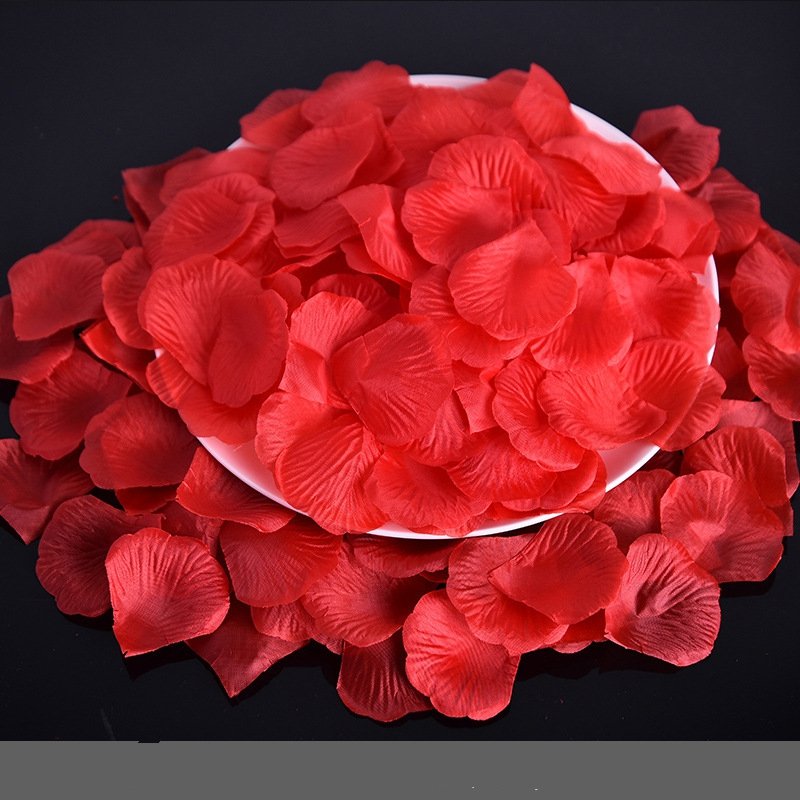 wholesale wedding rose petals artificial silk flower red rose petals Valentine's Day decor Petals