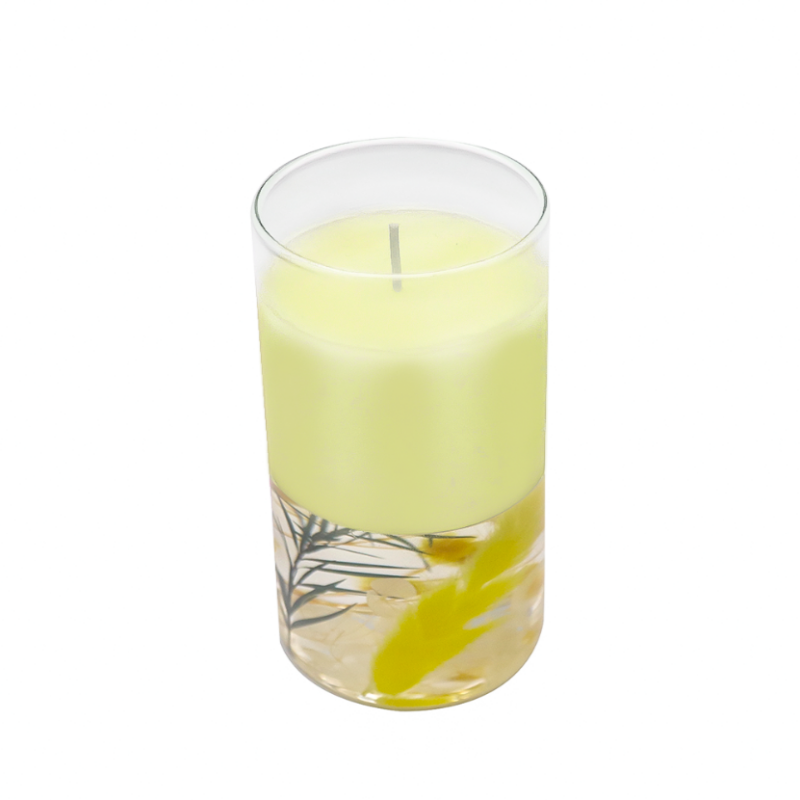 130G/4.58oz custom Logo 35H botanical Aromatherapy dried flower candle scented candle set with gift box for Home Decor