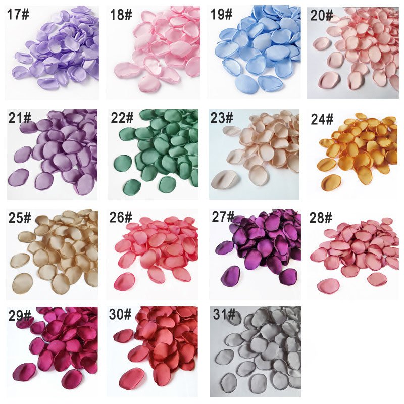 Rose Petals Wholesale Wedding Artificial Real Touch Silk Satin Rose Flower Petal Decorative Flower Petals