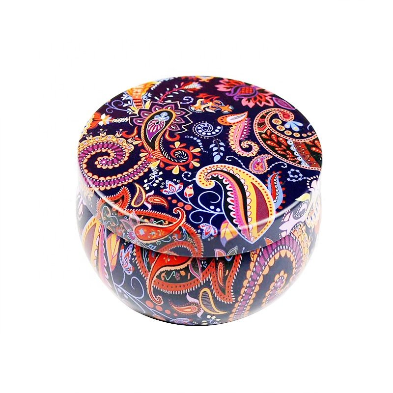 2024 Scented dried flowers creative tin cans home sprinkles gifts soy wax scented luxury custom birthday candles