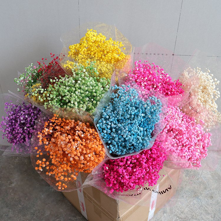 GH-6 Customized red top seller high quality gypsophila decorative flowers bouquet baby breath home decor