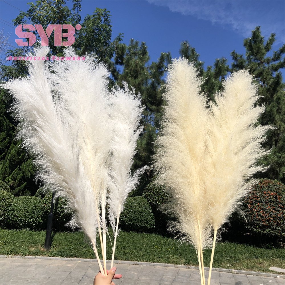 Hot Sale Artificial Flowers Decorative Flowers Coloured Natural Dried Pampas Grass For Wedding Party