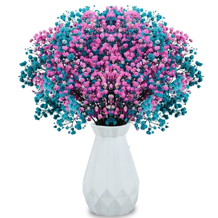 SumFlora Wholesale Dried dreame star soft color preserved flower babys breath For wedding Decoration
