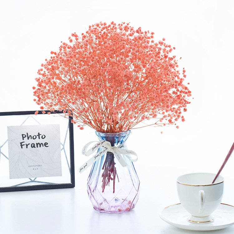 SumFlora Wholesale Dried dreame star soft color preserved flower babys breath For wedding Decoration
