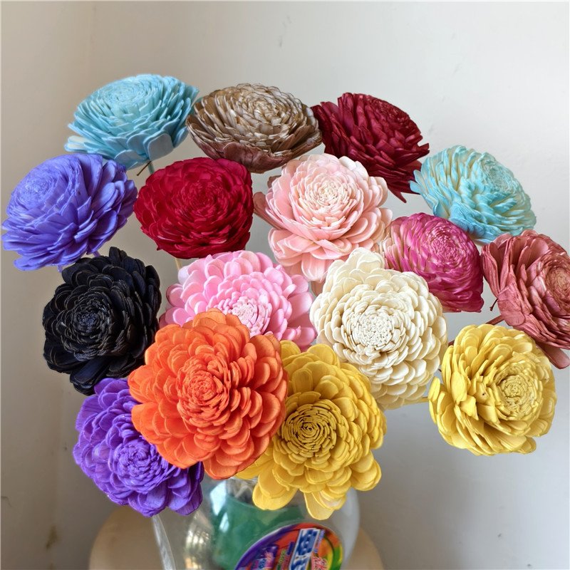 DFF61 Splicing Tagetes erecta wholesale home decor luxury reed diffuser Rattan sticks dry flowers bamboo sticks dried flowers