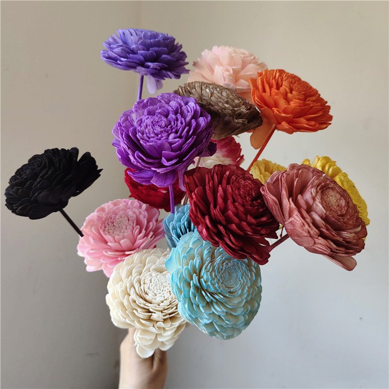 DFF61 Splicing Tagetes erecta wholesale home decor luxury reed diffuser Rattan sticks dry flowers bamboo sticks dried flowers