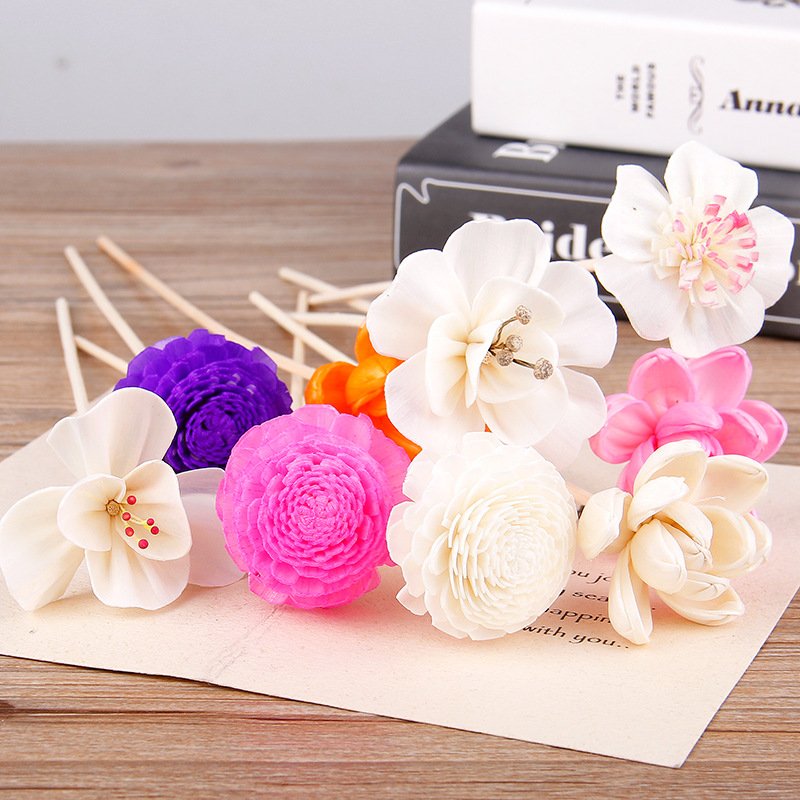 DFF61 Splicing Tagetes erecta wholesale home decor luxury reed diffuser Rattan sticks dry flowers bamboo sticks dried flowers