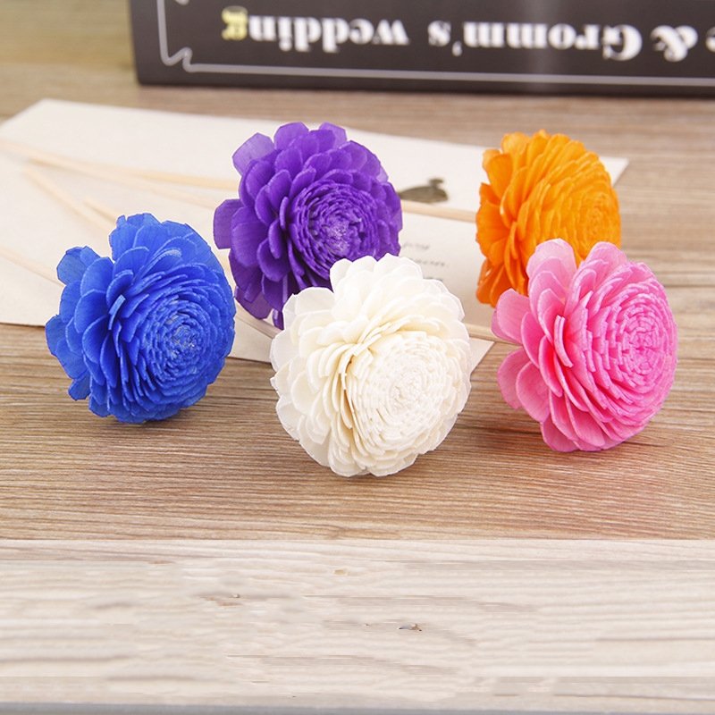 DFF61 Splicing Tagetes erecta wholesale home decor luxury reed diffuser Rattan sticks dry flowers bamboo sticks dried flowers