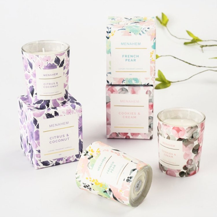 Real Spirituality Aromatherapy Custom Luxury Vegan Dried Flowers Scented Candle Soy Wax Candle for Gift