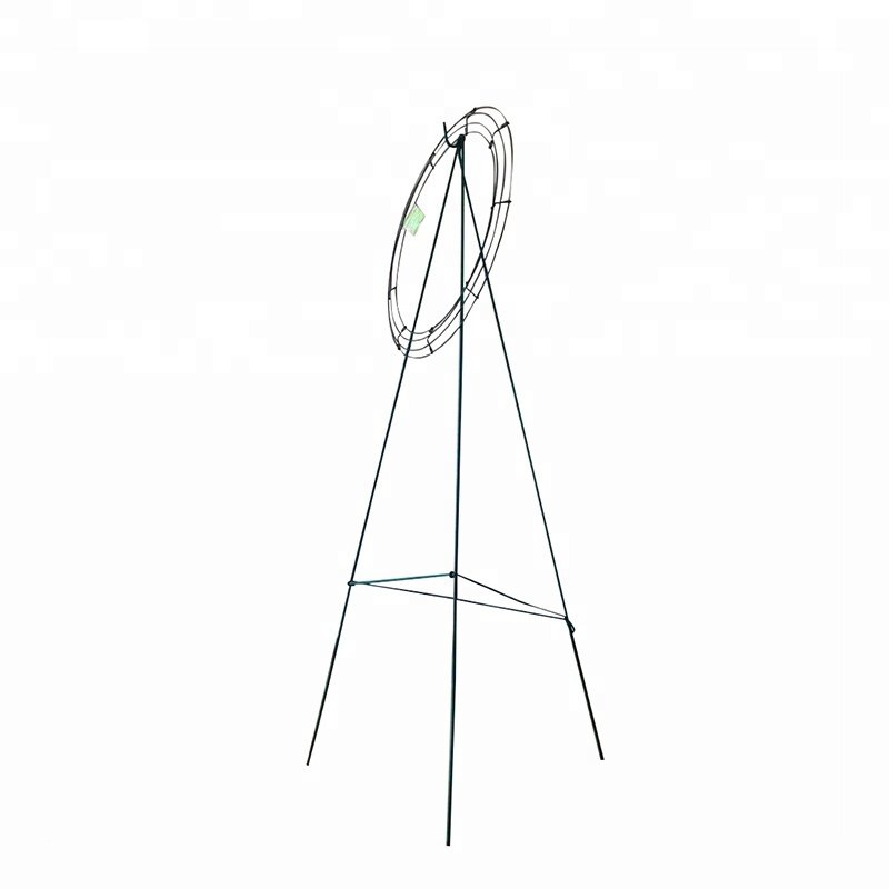 Metal Wire Wreath Stand flower easel stands for Grave/Wedding/Holidays