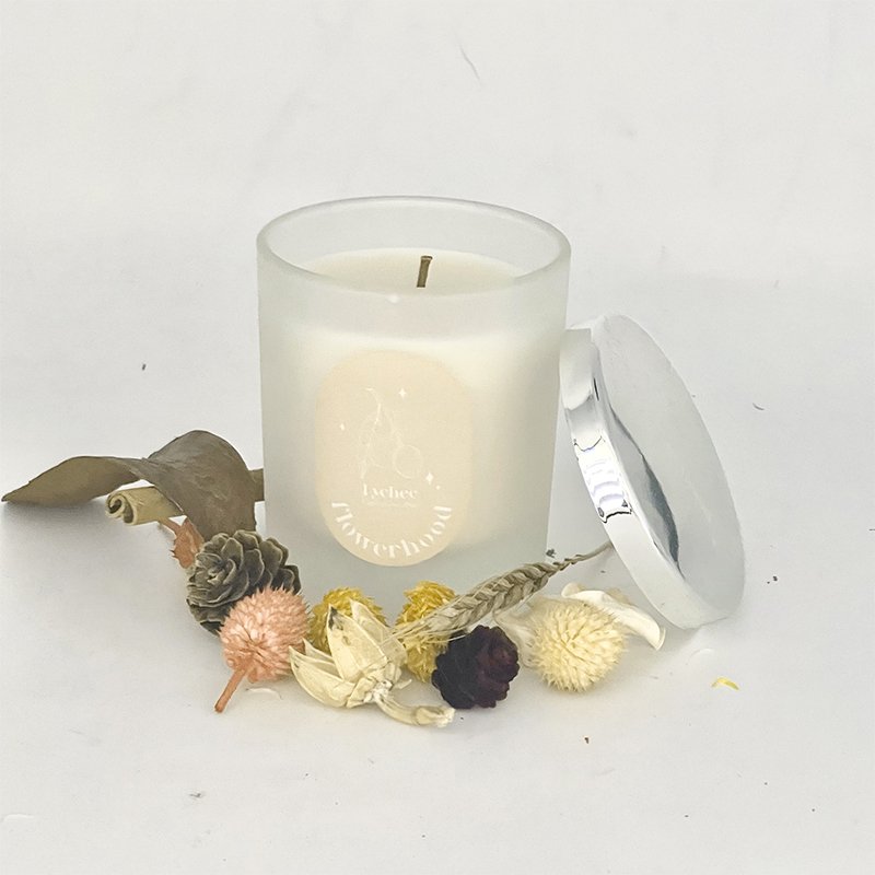 Custom High Quality Scented Dried Flower Candles Wholesale Luxury Colorful Crystal Candle For Holiday Gifts