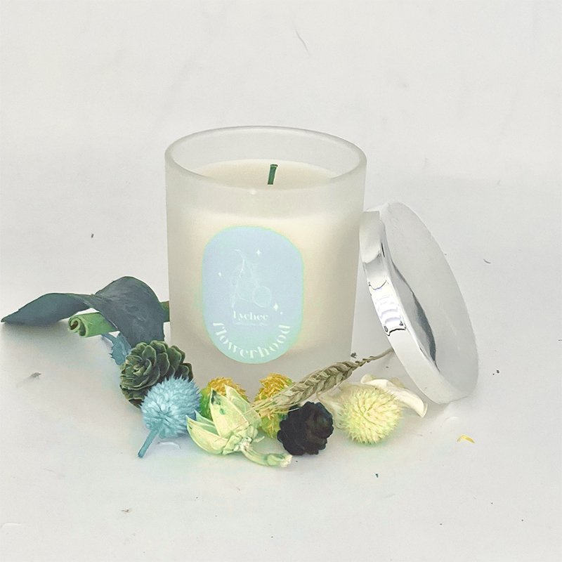 Custom High Quality Scented Dried Flower Candles Wholesale Luxury Colorful Crystal Candle For Holiday Gifts