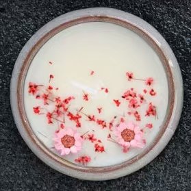 2024 new wholesale dried flower soy wax aroma gift scented candle with ceramic jar