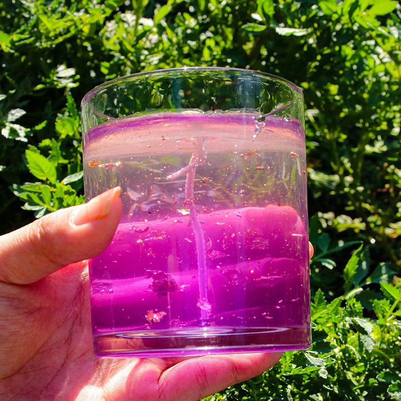 Festival hot selling handmade dried flowers gel wax luxury custom scented jelly candle