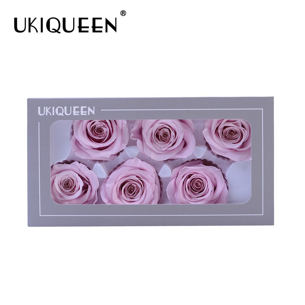 Decorative Flowers & Wreaths DIY Material Red Wholesale Natural Roses Bud 6cm Real Preserved Rose