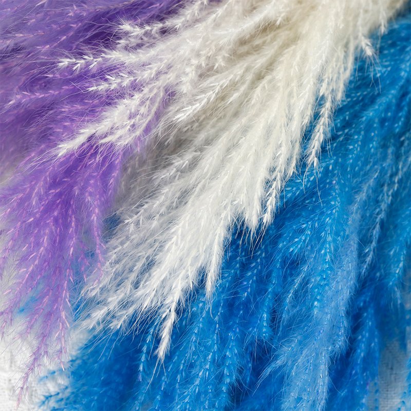 GH-147 natural dyeing fluffy boho real dried flower material golden reed pampas grass pink wedding decor