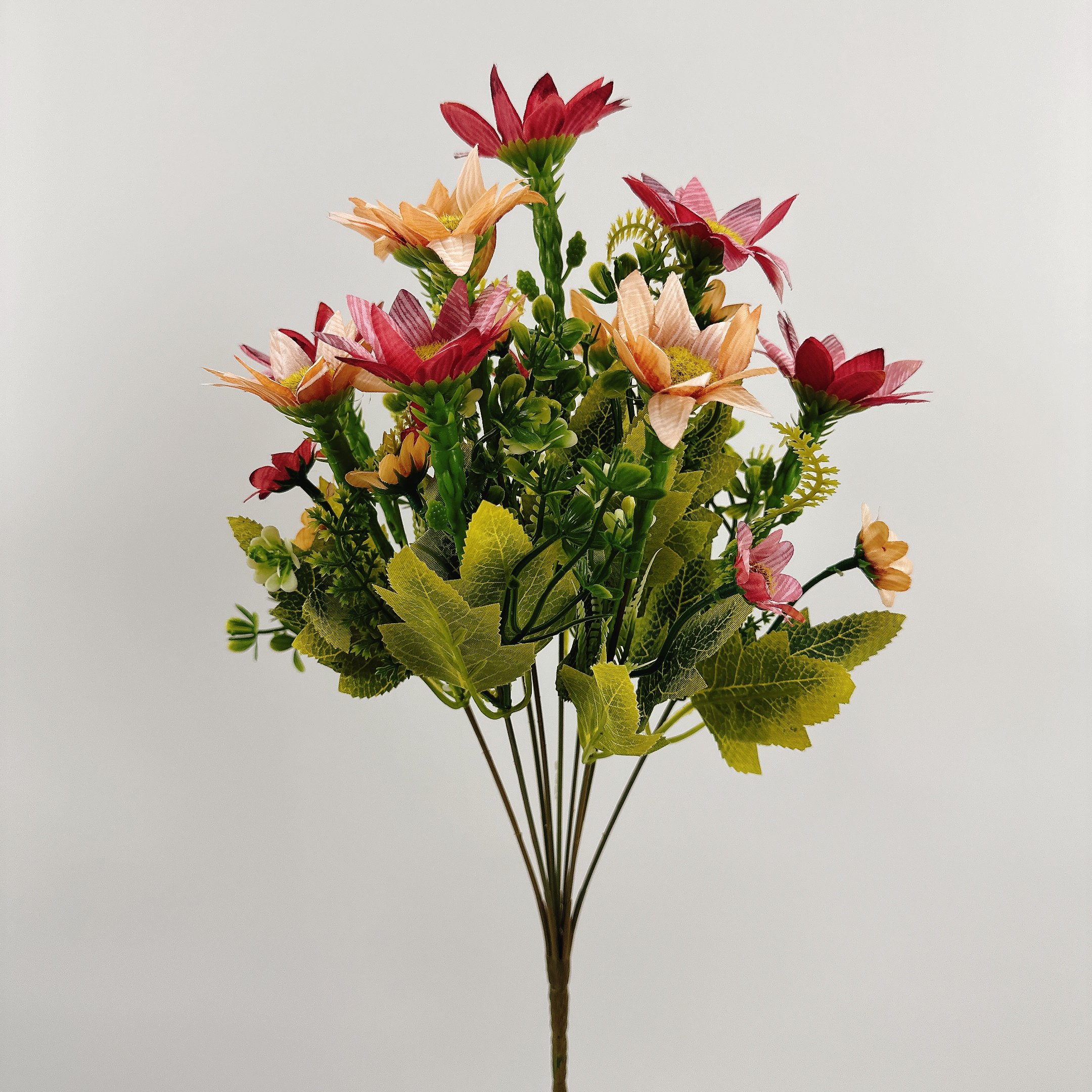 People fake flower autumn-color flower bouquet home table place garden basket decoration wedding flower arrangement
