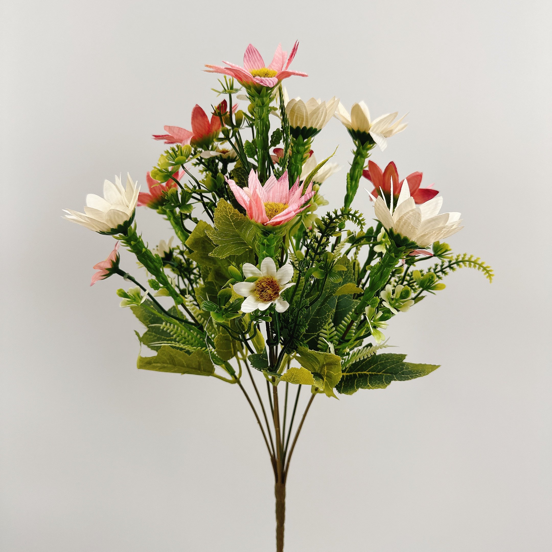People fake flower autumn-color flower bouquet home table place garden basket decoration wedding flower arrangement