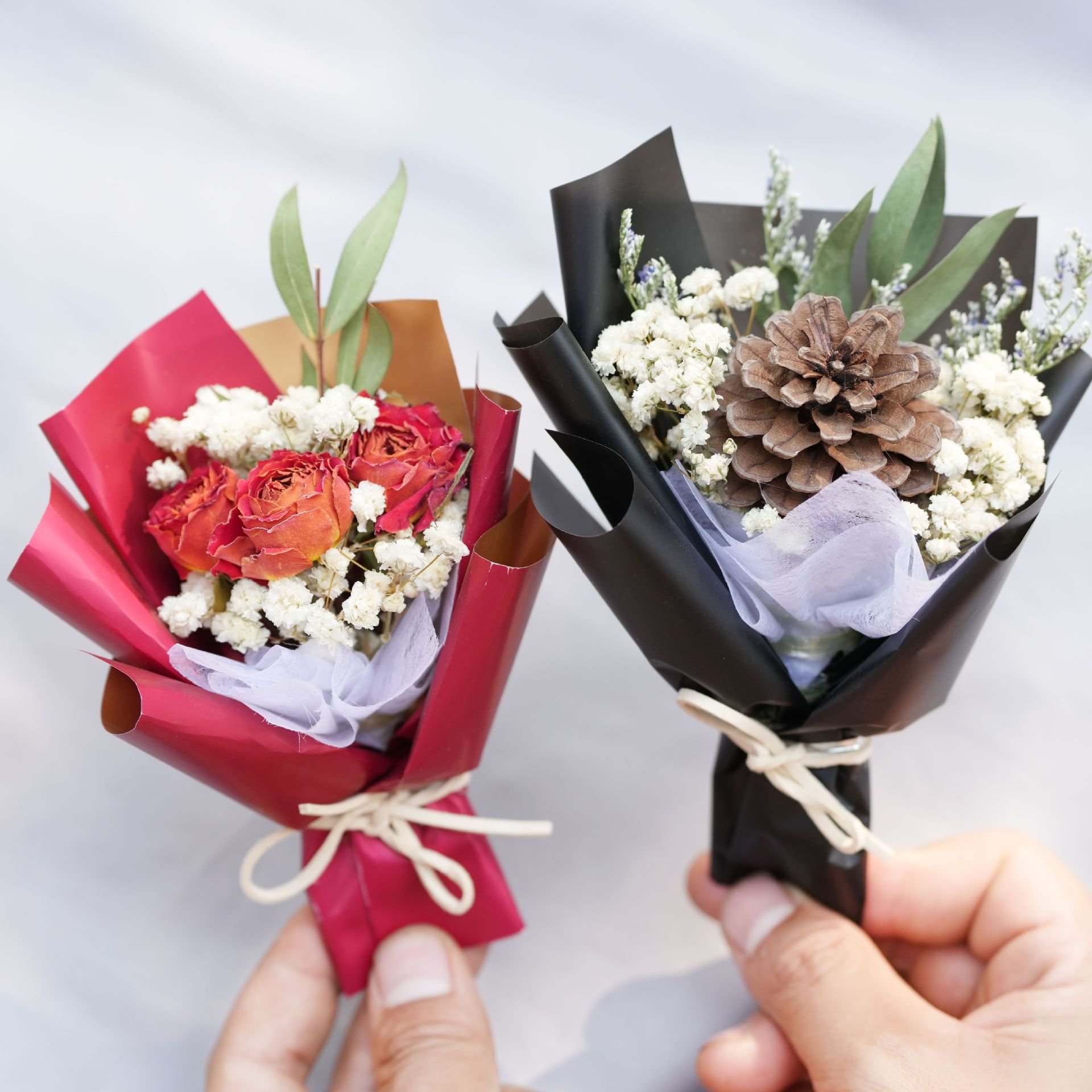 wedding valentine artificial gift preserved dried flower faux flower car decoration greeting decoration home decor