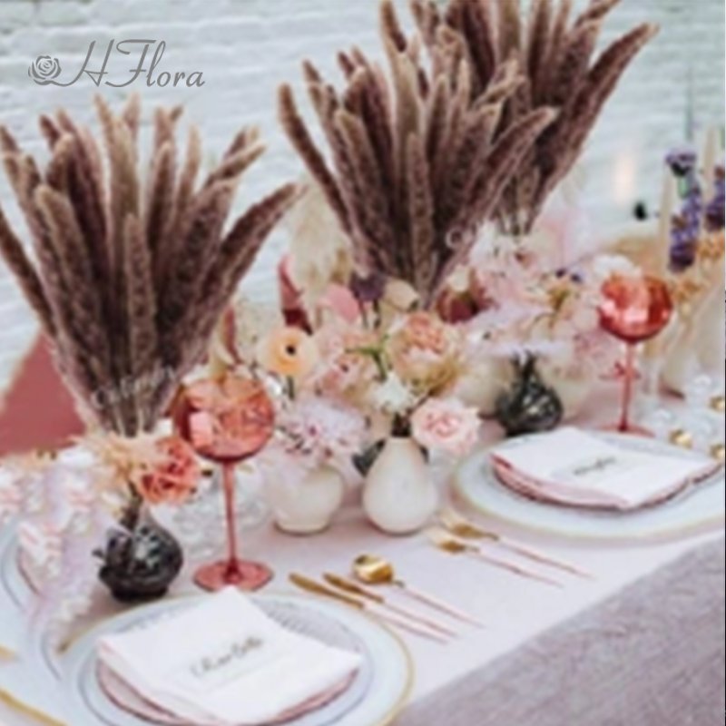 HFloral Wholesale Real Natural Decorative Dried Reed Pampas Grass Bouquet For Home Wedding Decoration Vase
