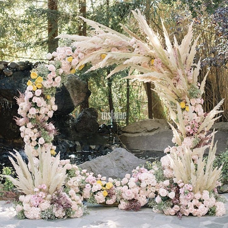 Flower Backdrop Wall Decoration Dried Flowers In Decorative Flowers & Wreaths