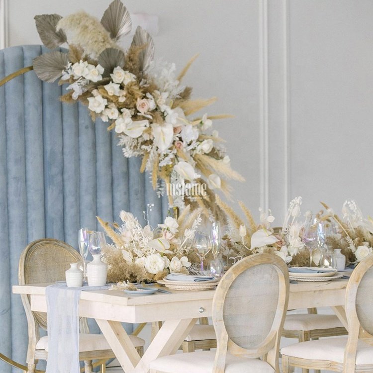 Flower Backdrop Wall Decoration Dried Flowers In Decorative Flowers & Wreaths