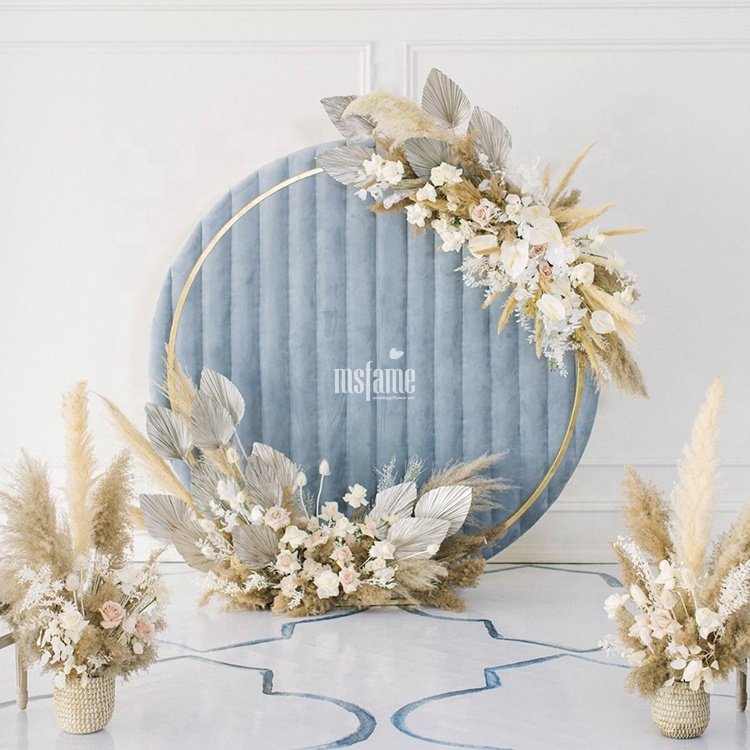 Flower Backdrop Wall Decoration Dried Flowers In Decorative Flowers & Wreaths