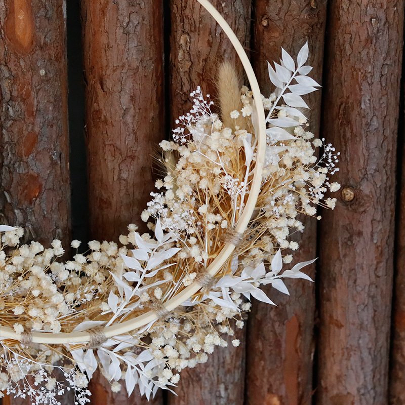 A-2Wholesale decorative wreaths for home wall decor halloween christmas wreath wedding garlands dried flower wreath