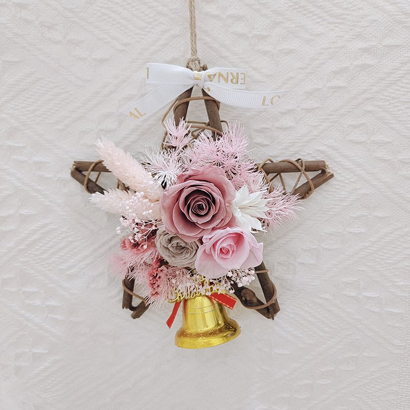 Preserved Rose Dried Flowers Christmas Decorations Wreath 10cm Diameter Wreaths For Home Decoration Yunnan Wholesale
