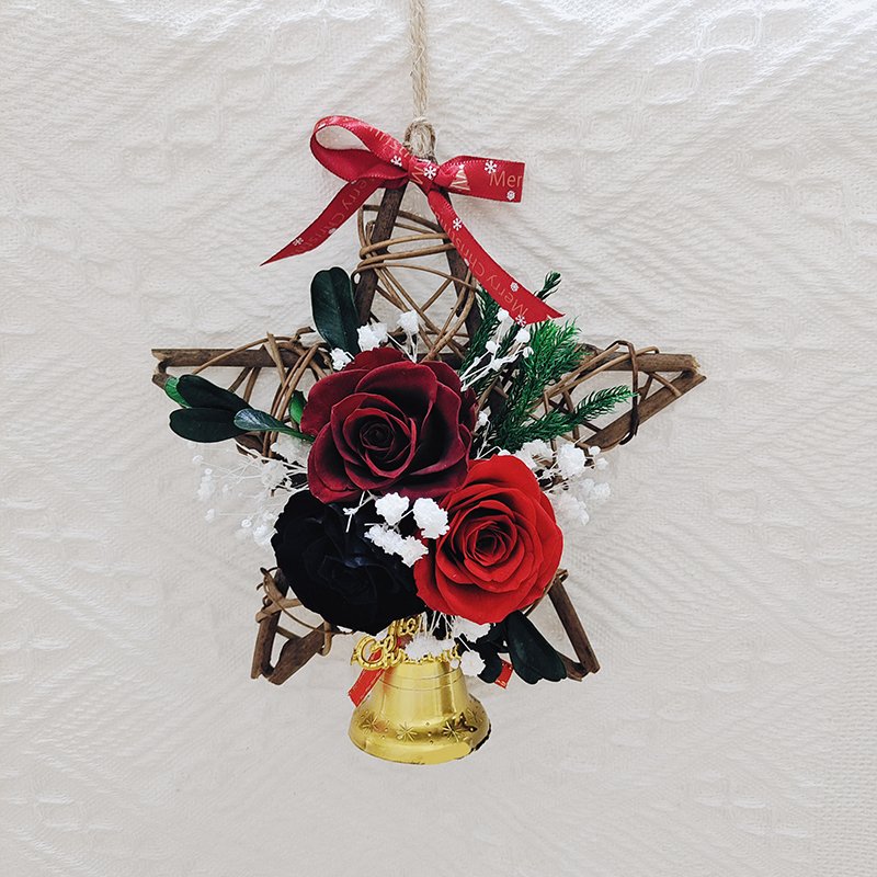 Preserved Rose Dried Flowers Christmas Decorations Wreath 10cm Diameter Wreaths For Home Decoration Yunnan Wholesale