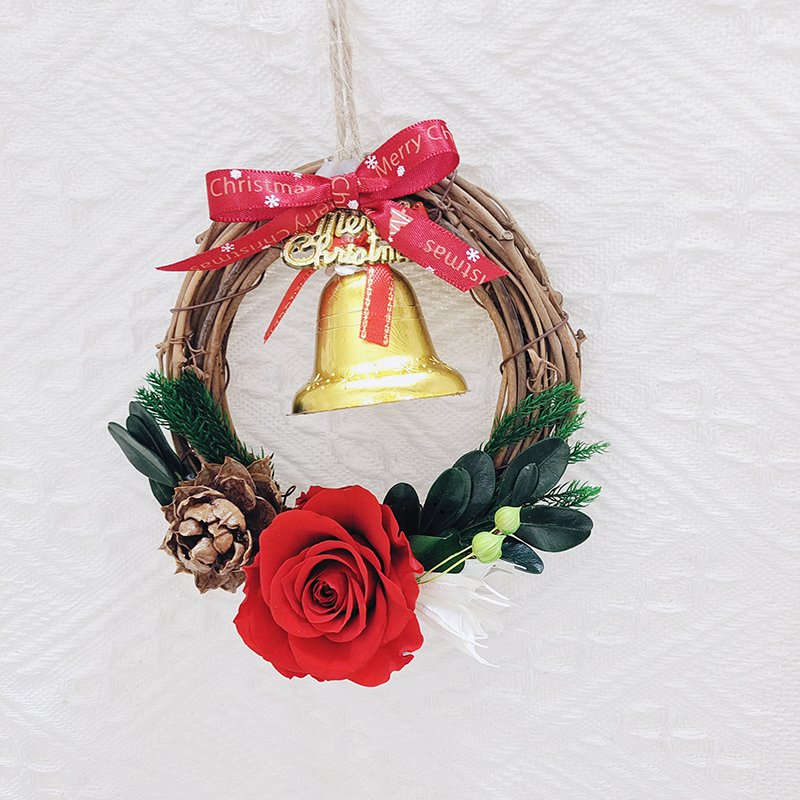 Preserved Rose Dried Flowers Christmas Decorations Wreath 10cm Diameter Wreaths For Home Decoration Yunnan Wholesale