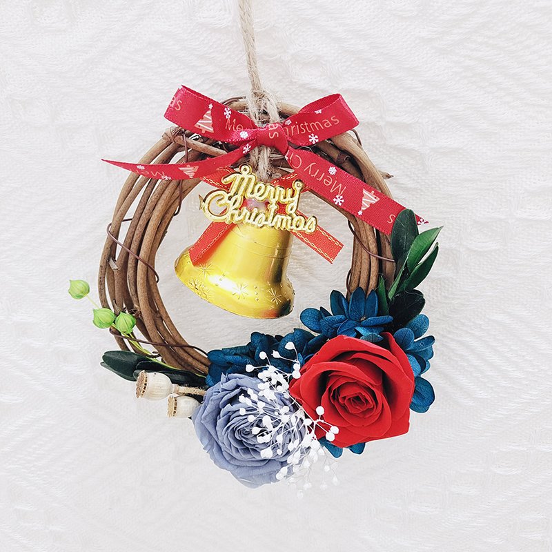 Preserved Rose Dried Flowers Christmas Decorations Wreath 10cm Diameter Wreaths For Home Decoration Yunnan Wholesale