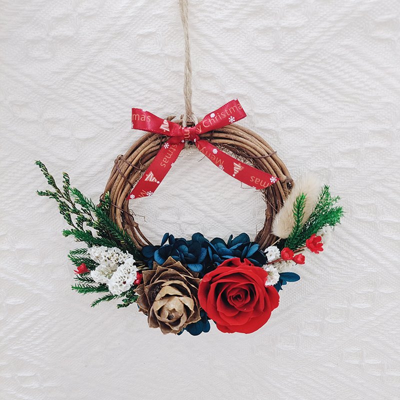Preserved Rose Dried Flowers Christmas Decorations Wreath 10cm Diameter Wreaths For Home Decoration Yunnan Wholesale