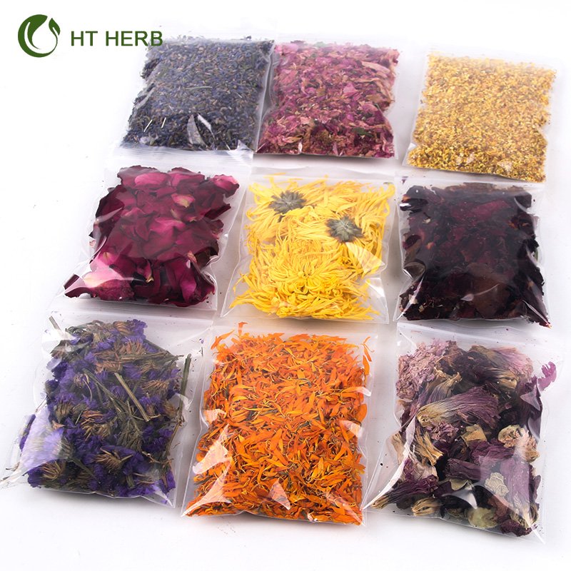 100% Natural Dried Flowers Herbs Soap Making DIY Candle Bath - Include Rose Petals,Lavender Don't Forget Me Lily