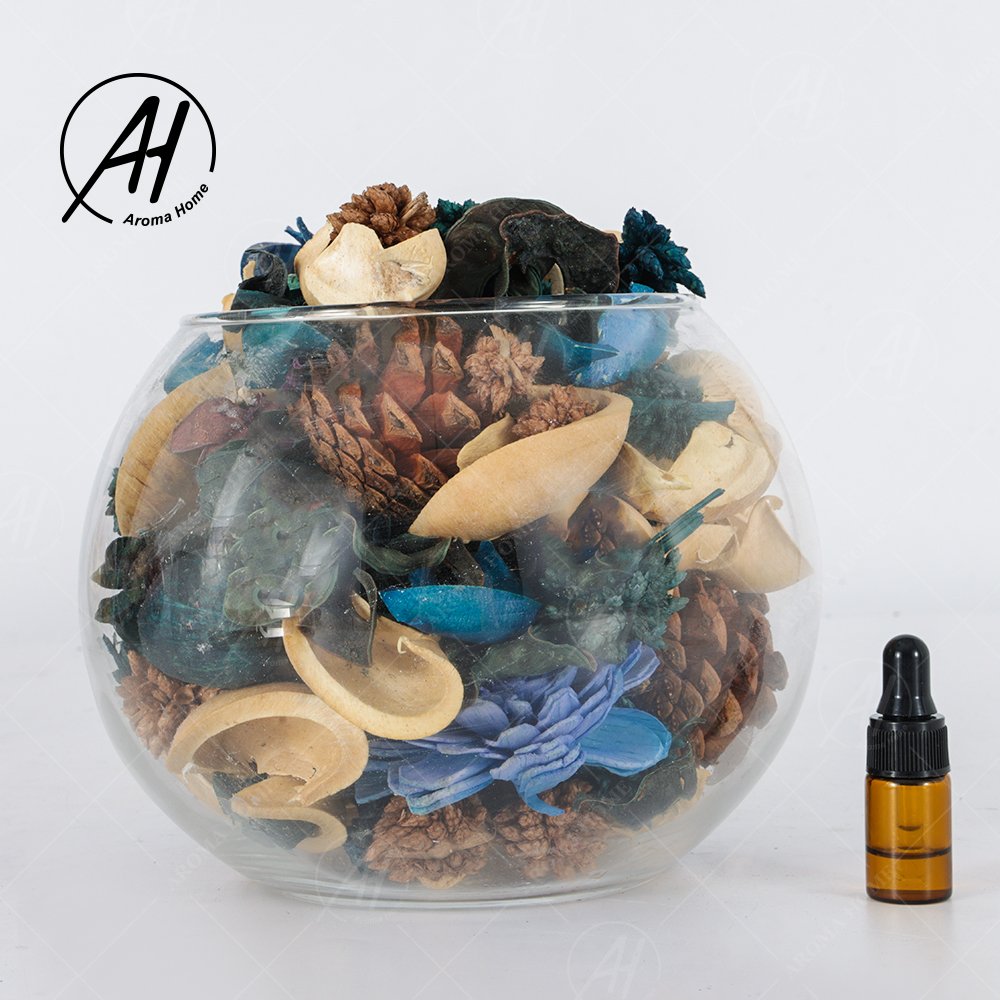AROMA HOME Cotton Shell Aromatic Perfume Fragrance Potpourri Glass Sachet Scented Dried Flowers Air Freshener Gift Sets
