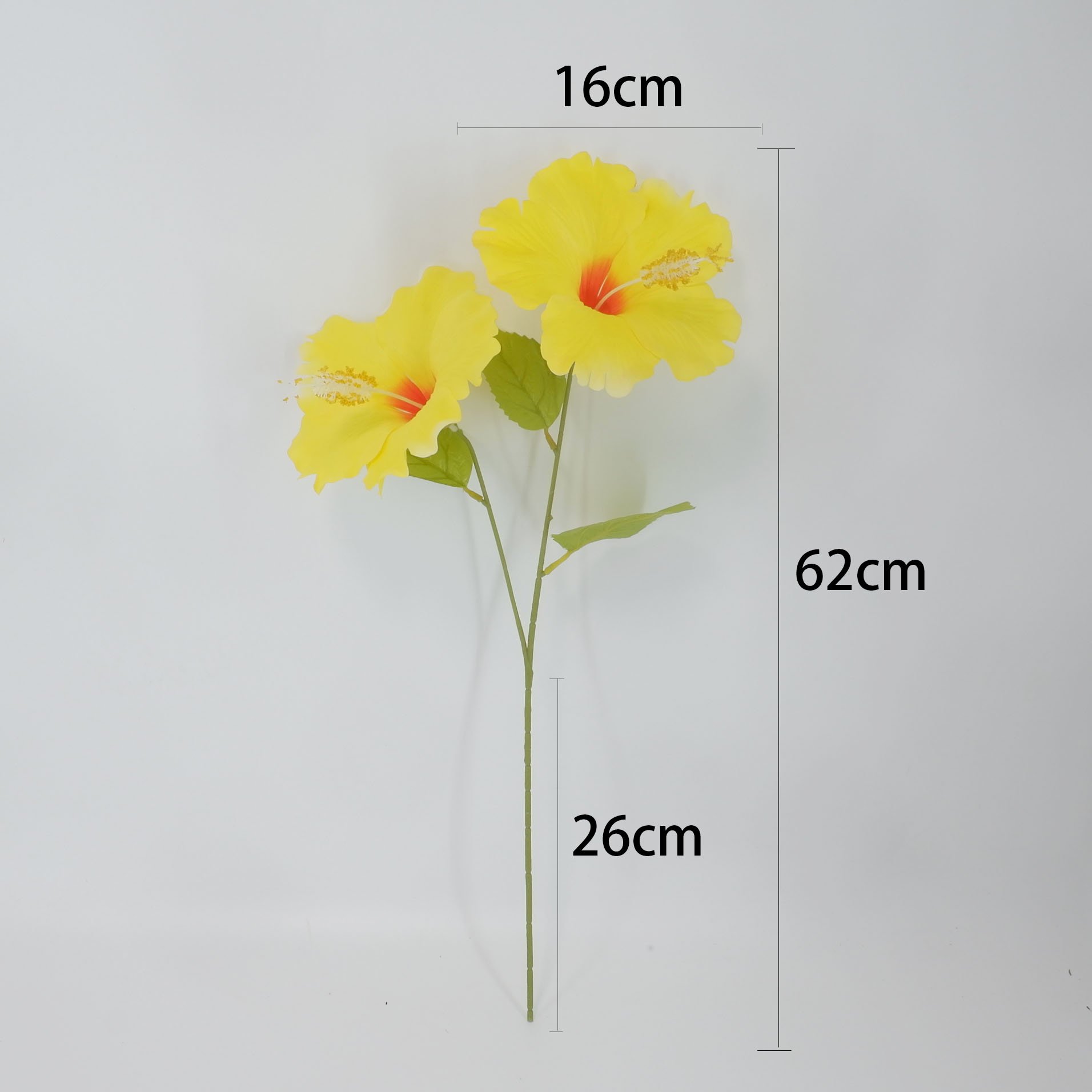 Living Room Decorative Handmade Flower Silk Artificial Hibiscus Flowers
