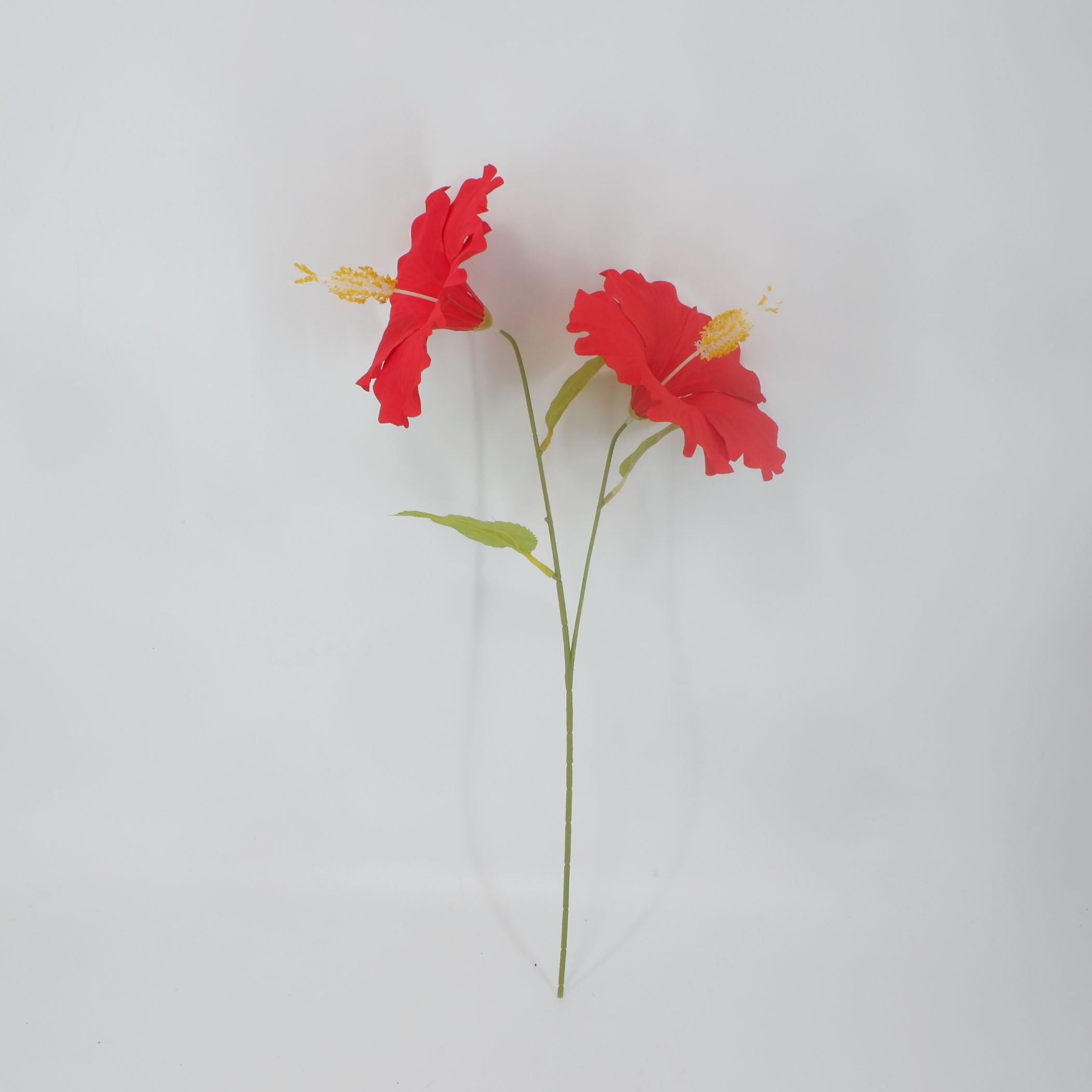 Living Room Decorative Handmade Flower Silk Artificial Hibiscus Flowers