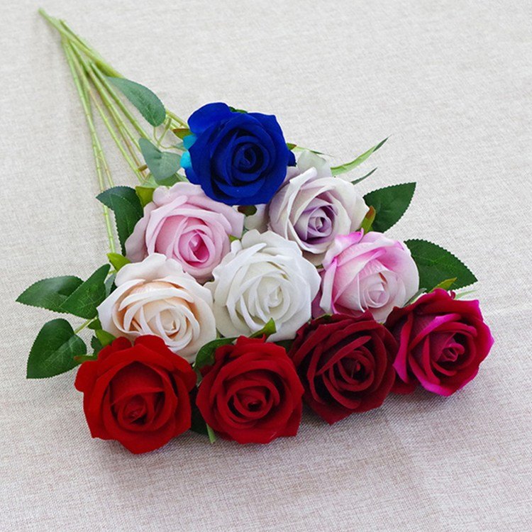 Highly simulated rose shop wedding professional dried roses exquisite dried flowers.