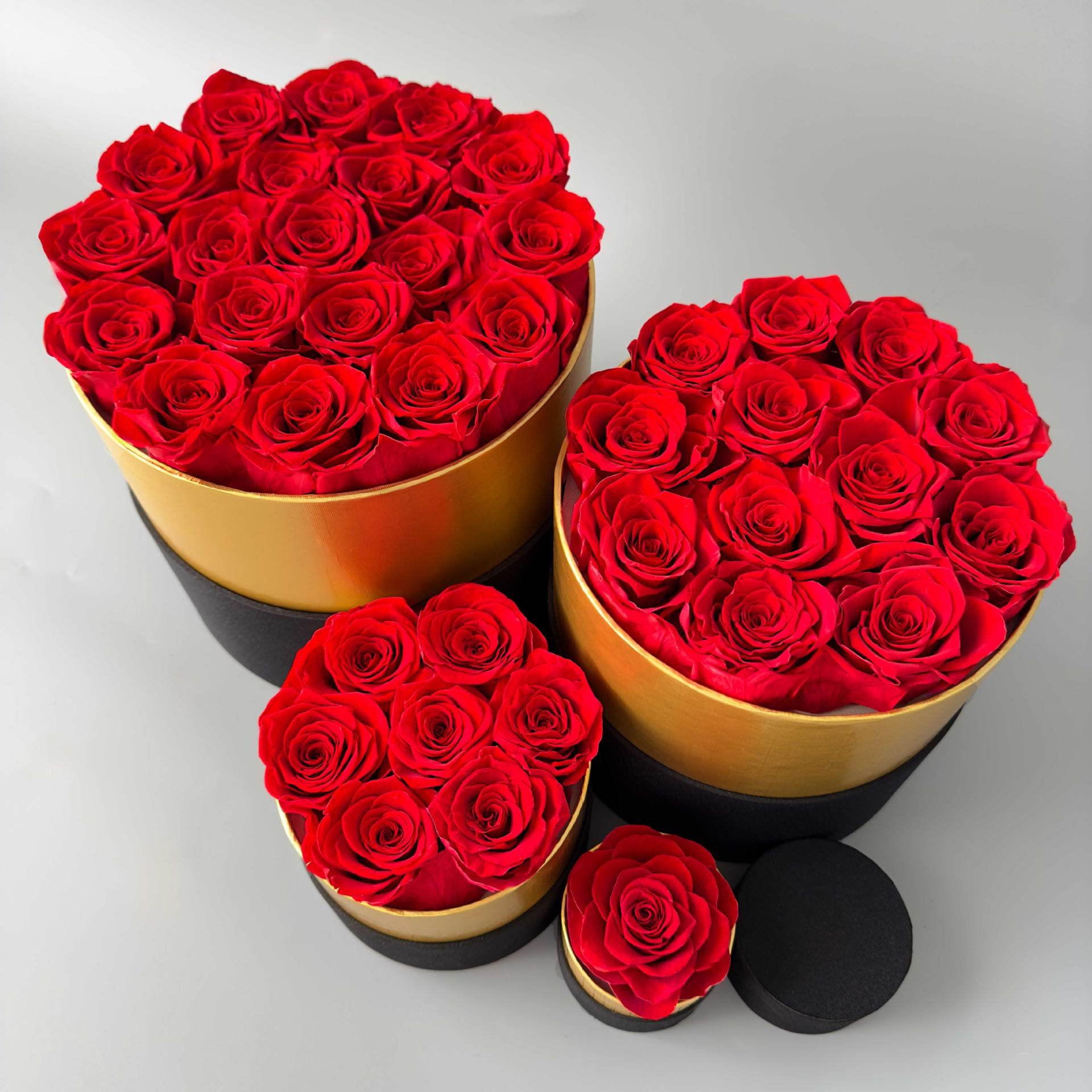 Customized Wholesale Everlasting Rose Real Eternal Immortal Decorative Flower Stabilized Forever Preserved Roses in Box