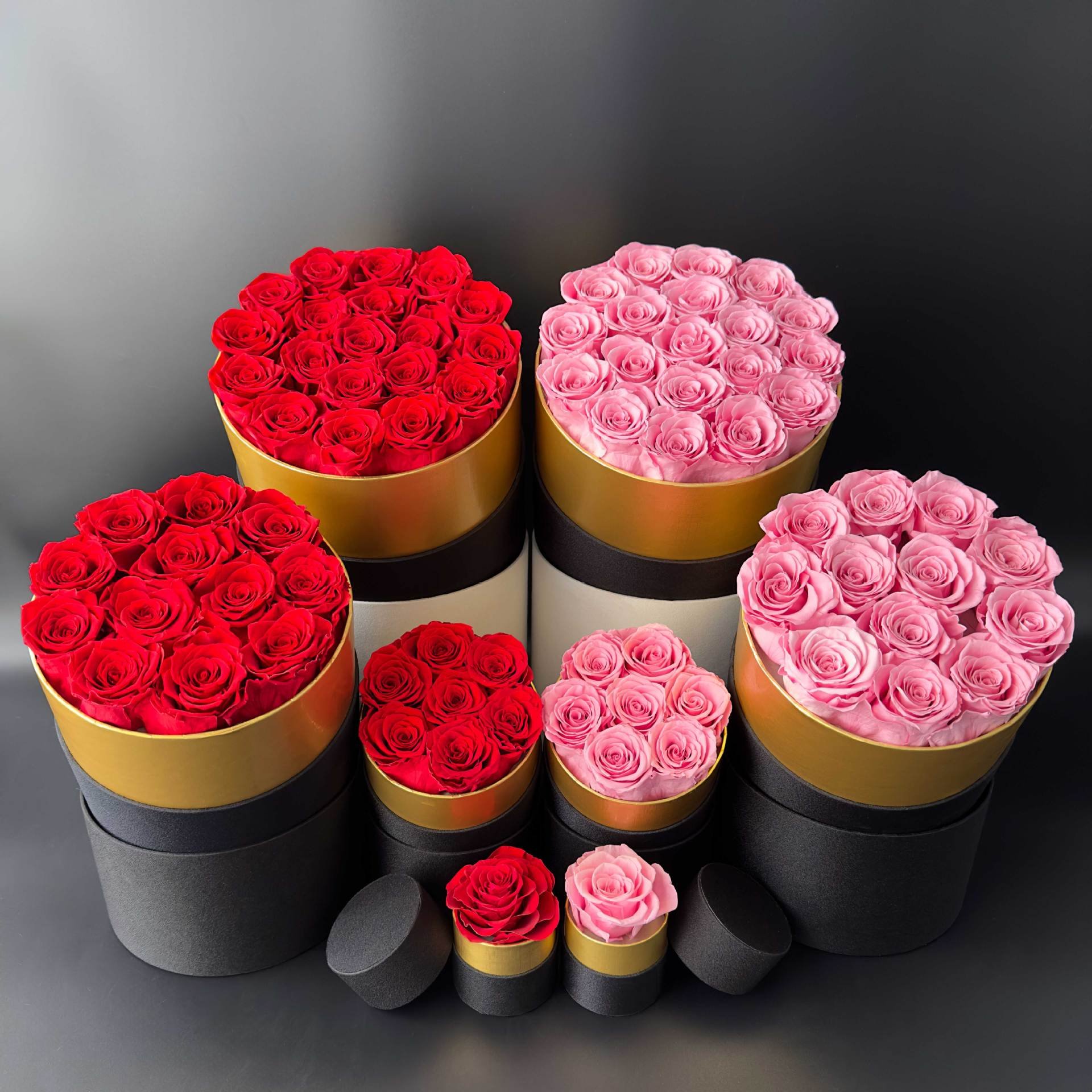 Customized Wholesale Everlasting Rose Real Eternal Immortal Decorative Flower Stabilized Forever Preserved Roses in Box