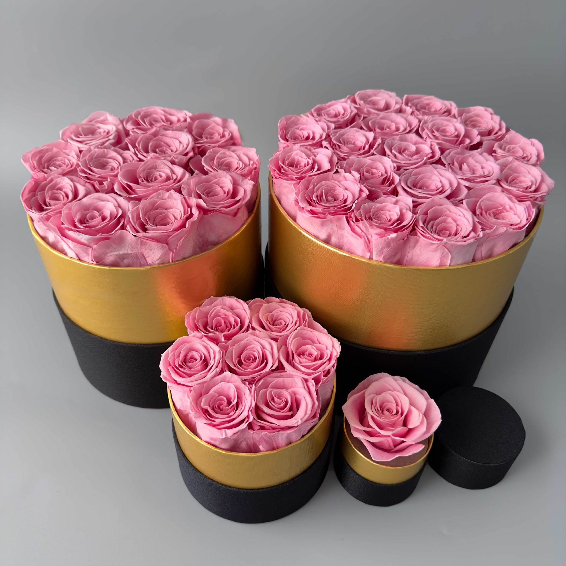 Customized Wholesale Everlasting Rose Real Eternal Immortal Decorative Flower Stabilized Forever Preserved Roses in Box