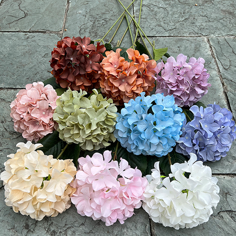 Wholesale Artificial Flowers Real Touch Artificial Flowers Hydrangea Artificial Flower For Home Decoration
