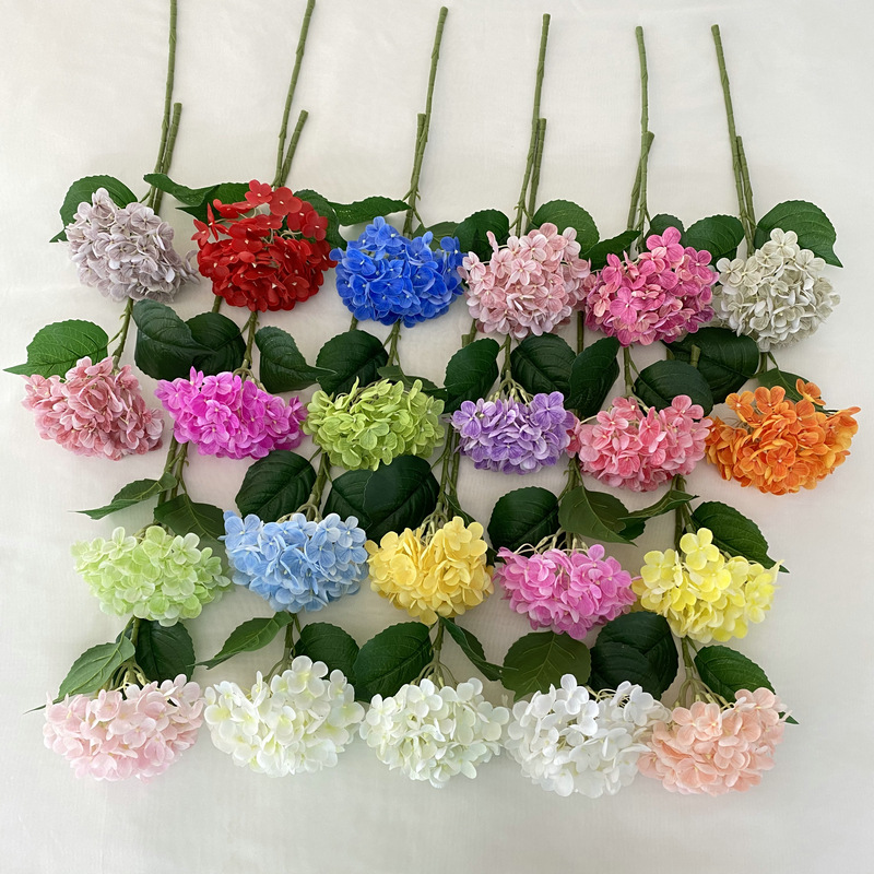 Wholesale Artificial Flowers Real Touch Artificial Flowers Hydrangea Artificial Flower For Home Decoration