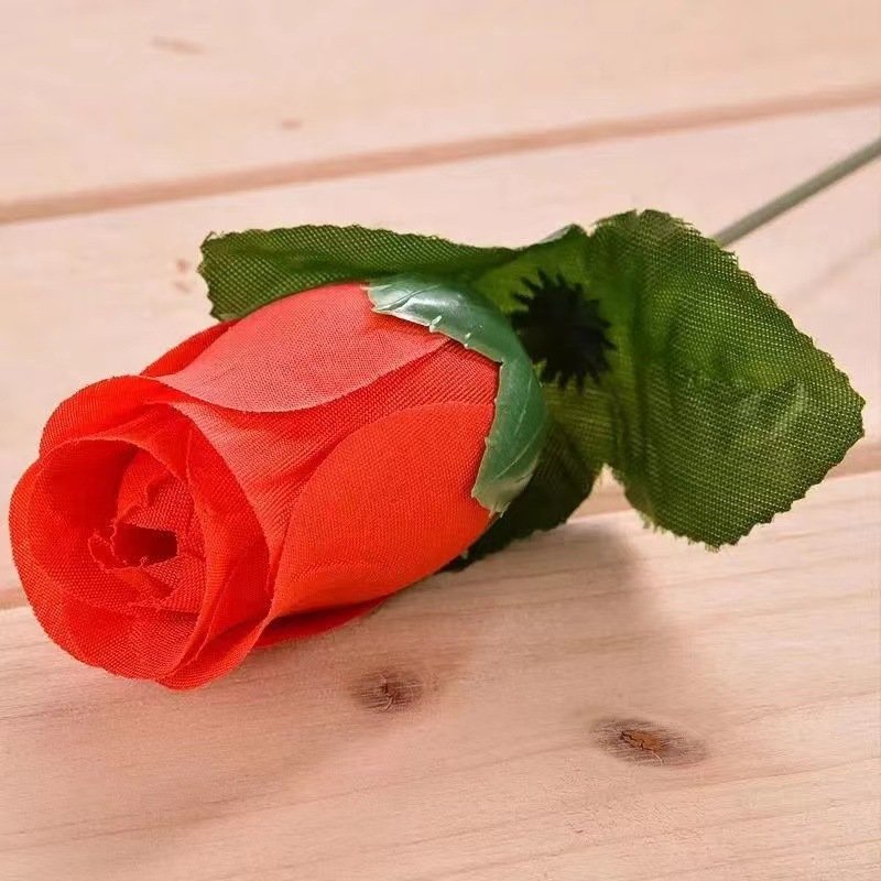 High-end home display simulation flower wedding hall flower arrangement background single fake flower simulation rose bouquet