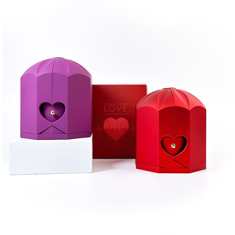 2024 Rose Preserved Flower In Box Angel Wings Eternal Flower Gift Box Wholesale