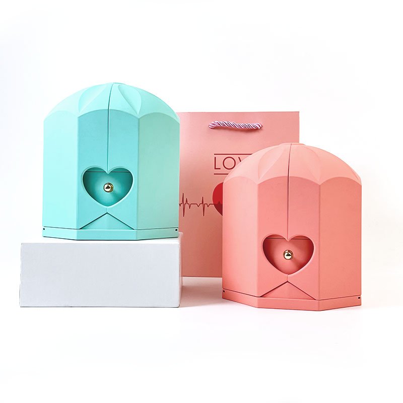 2024 Rose Preserved Flower In Box Angel Wings Eternal Flower Gift Box Wholesale