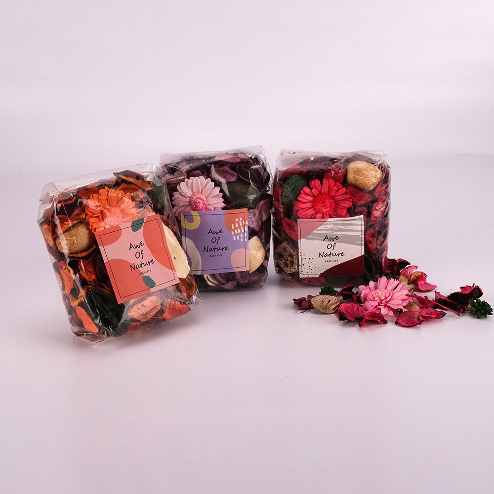 FLORESCENCE Aroma Decorative Dried Flowers Potpourri Sachet Dry Flowers Air Freshener for Bathroom Bedroom Scented Potpourris